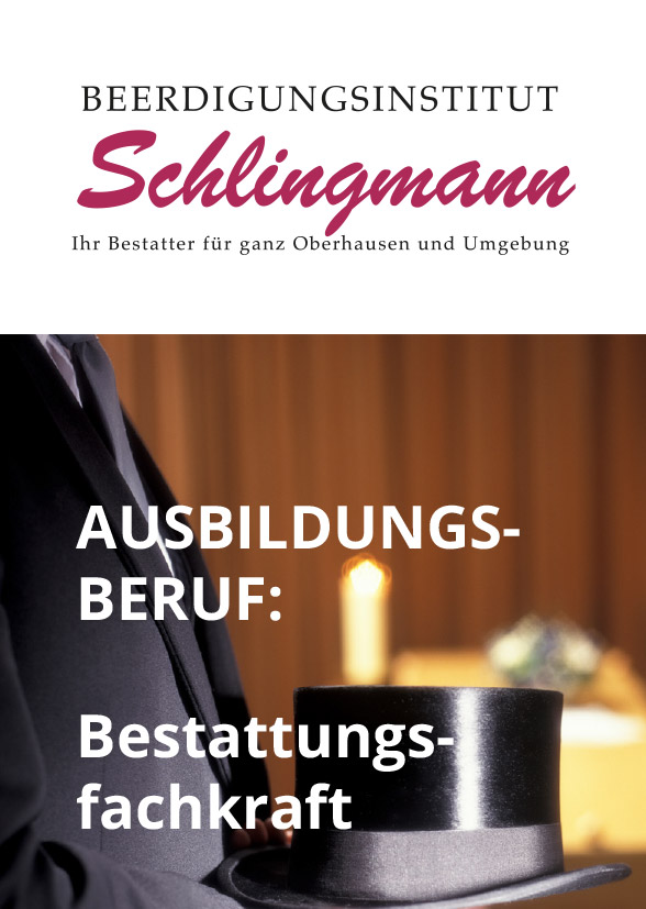 Broschüre AUSBILDUNGSBERUF: Bestattungsfachkraft